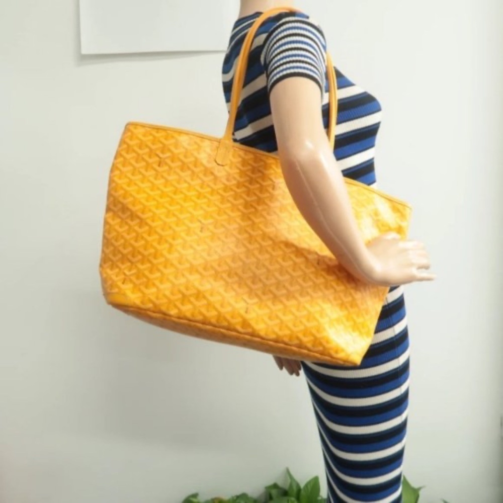 100% Authentic Goyard Yellow Leather Tote Bag - Picture 11 of 11